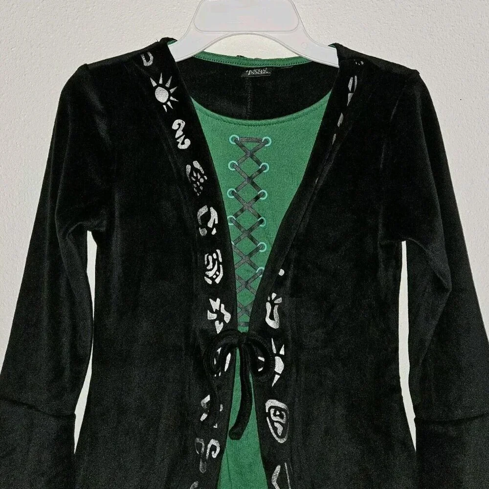 Disney Hocus Pocus Winifred Sanderson Halloween Costume Dress Girls Medium 7/8